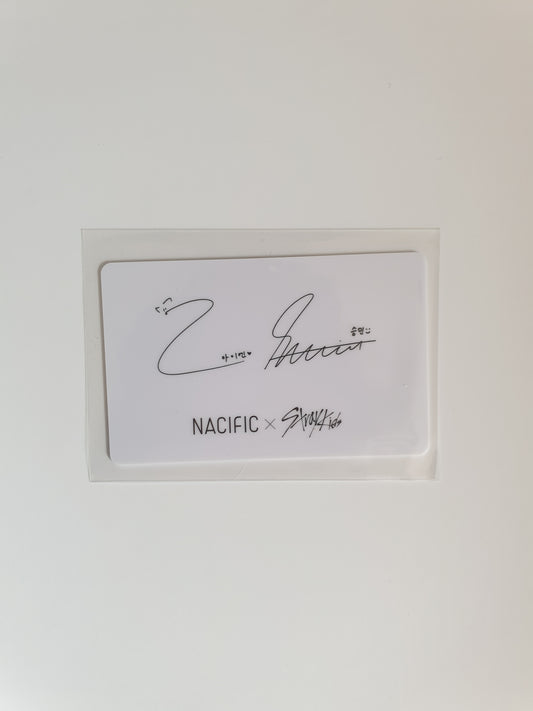 Stray Kids X NACIFIC Photocard Unit ACRYLIC Seungmin & IN