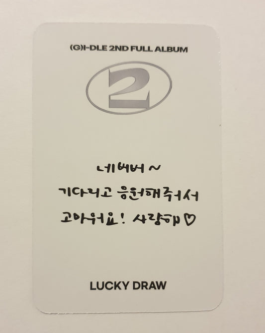 Minnie (G)i-dle Lucky Draw Apple Music POB Album "2"