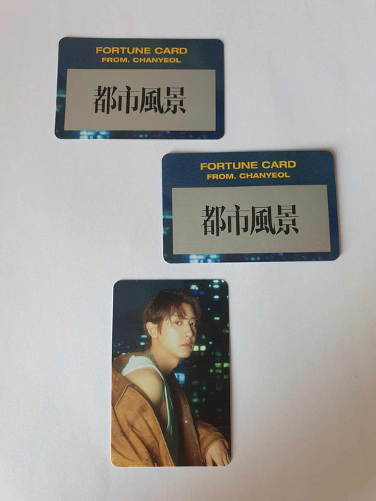 CHANYEOL (EXO) - FORTUNE SCRATCH CARD SET - 2024 CHANYEOL LIVE TOUR : 都市風景 (City-scape) MD