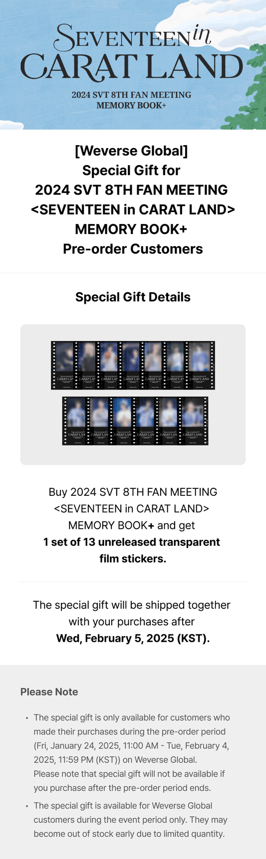 SEVENTEEN - 2024 SVT 8TH FAN MEETING "SEVENTEEN in CARAT LAND" - MEMORY BOOK+