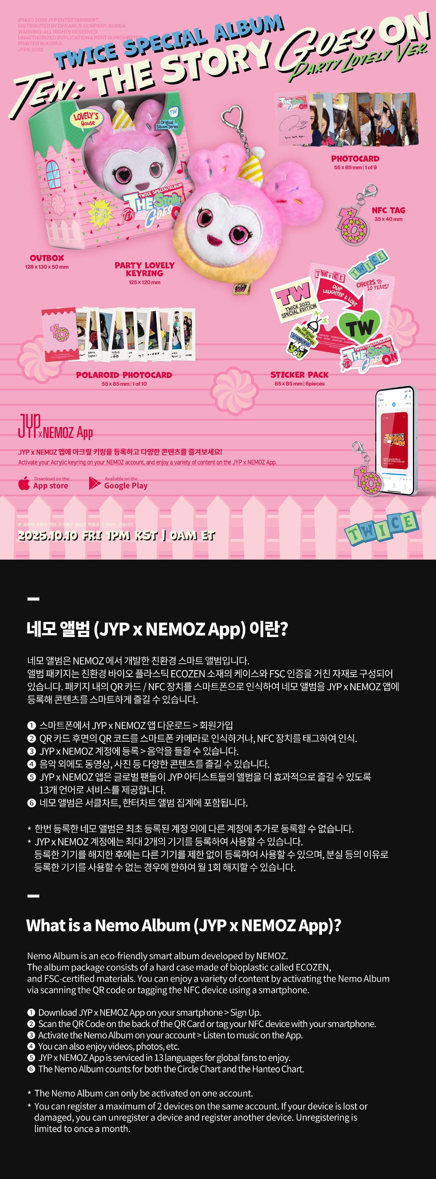 TWICE - Special Album TEN: The Story Goes On (Party lovely ver.)