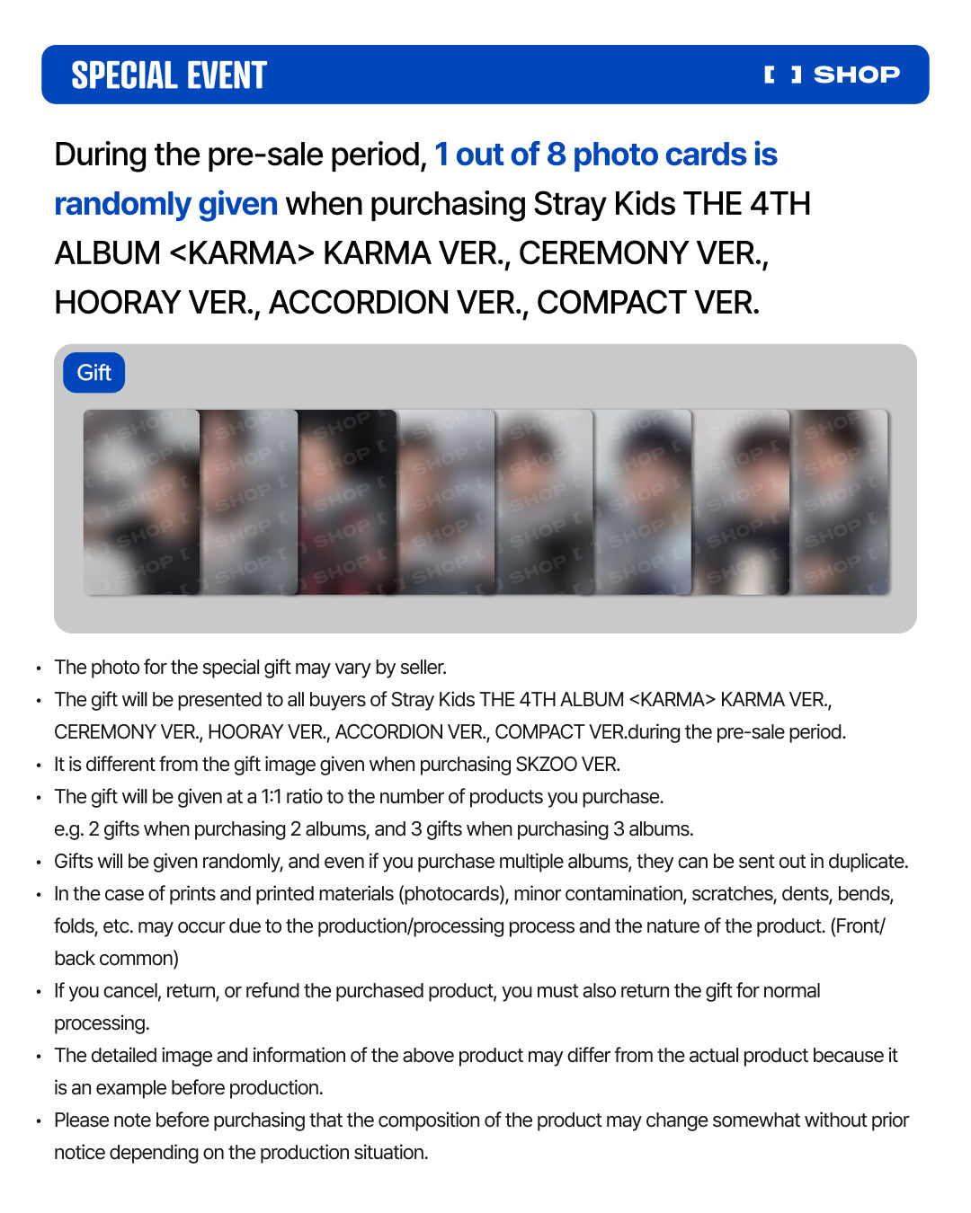 Stray Kids - 4th Ragular Album KARMA (KARMA VER.) (LIMITED)