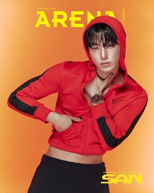ARENA HOMME+ Août 2025 (Cover : ATEEZ San)