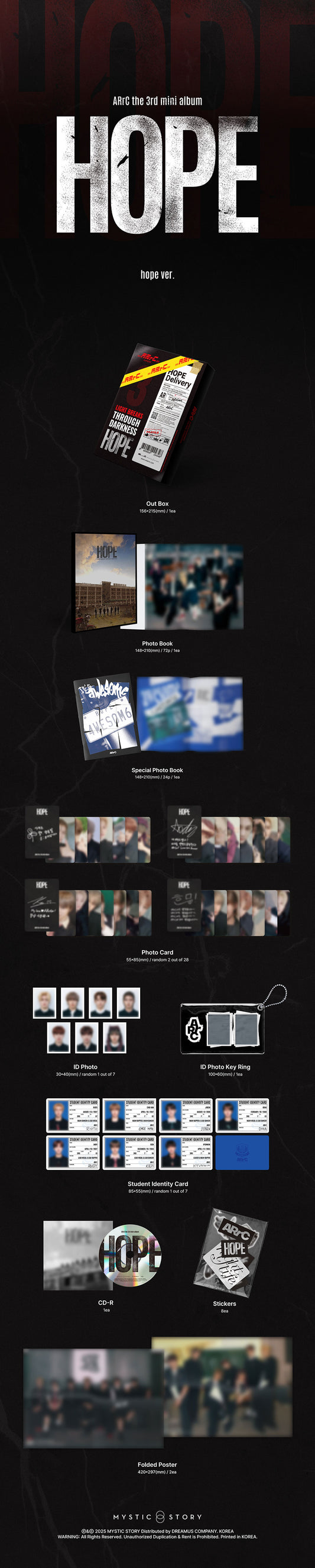 ARrC - HOPE (Hope Ver.) - The 3rd mini album