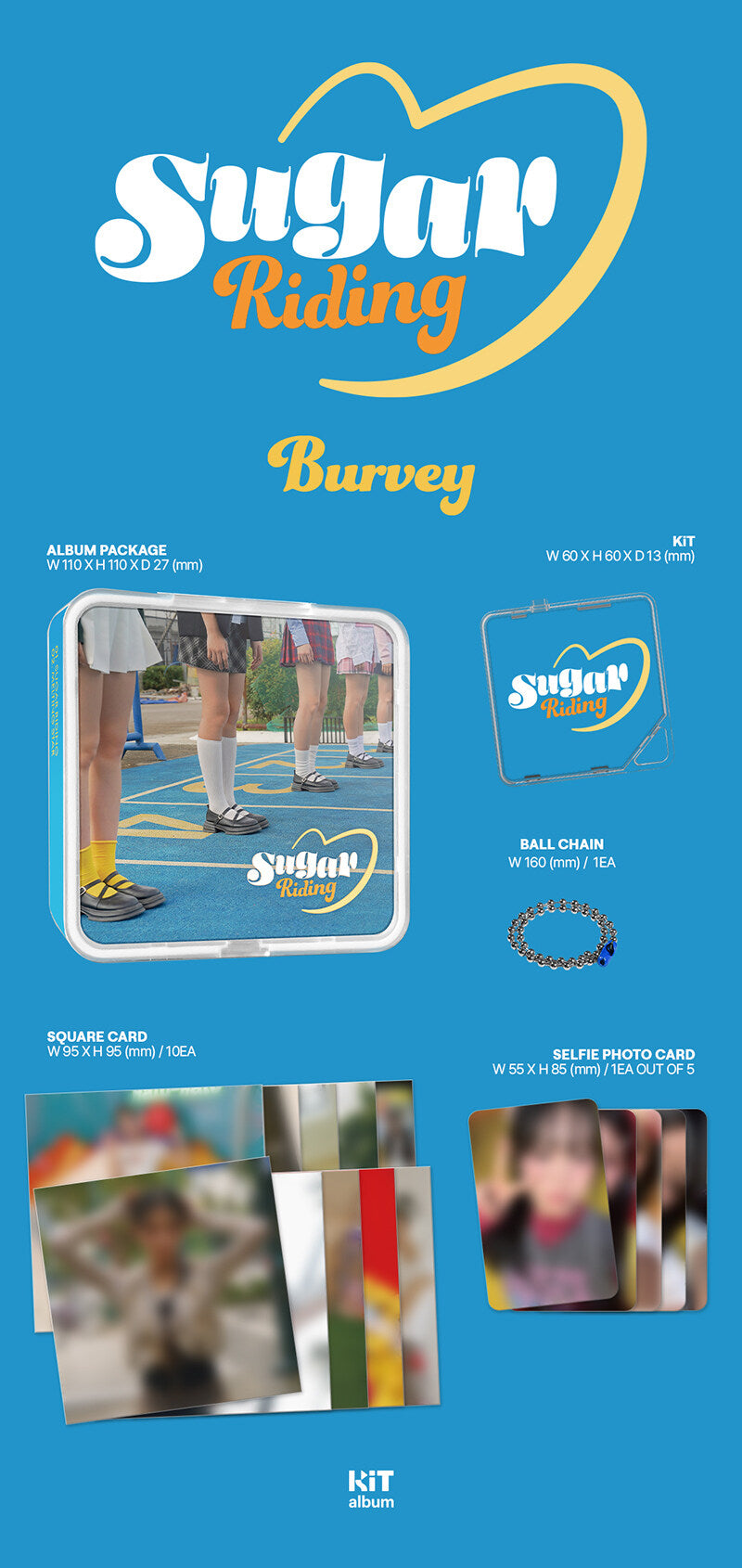 Burvey – 2nd Single Album Sugar Riding (KiT Ver.)