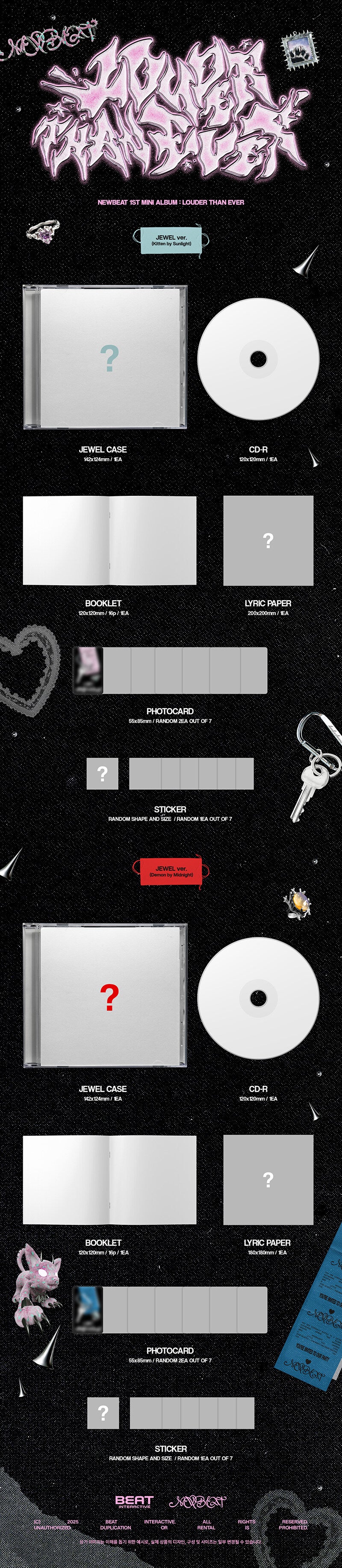 NEWBEAT - 1ST MINI ALBUM LOUDER THAN EVER (JEWEL Ver.)