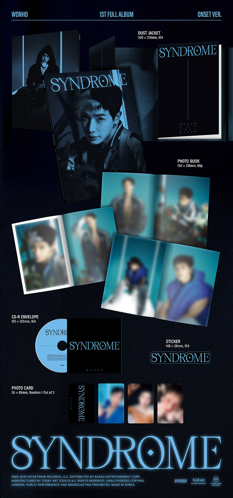 WONHO - 1st Regular Album SYNDROME