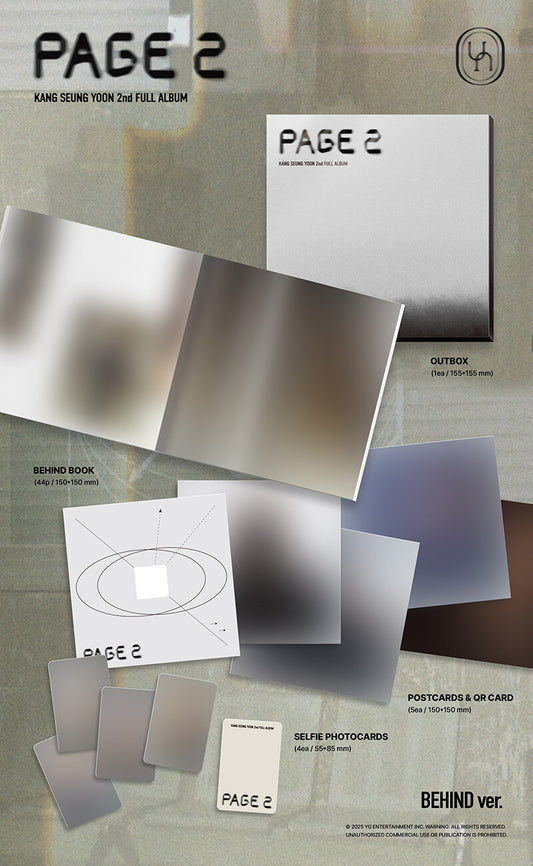 KANG SEUNG YOON - 2nd FULL ALBUM PAGE 2 (BEHIND ver.)