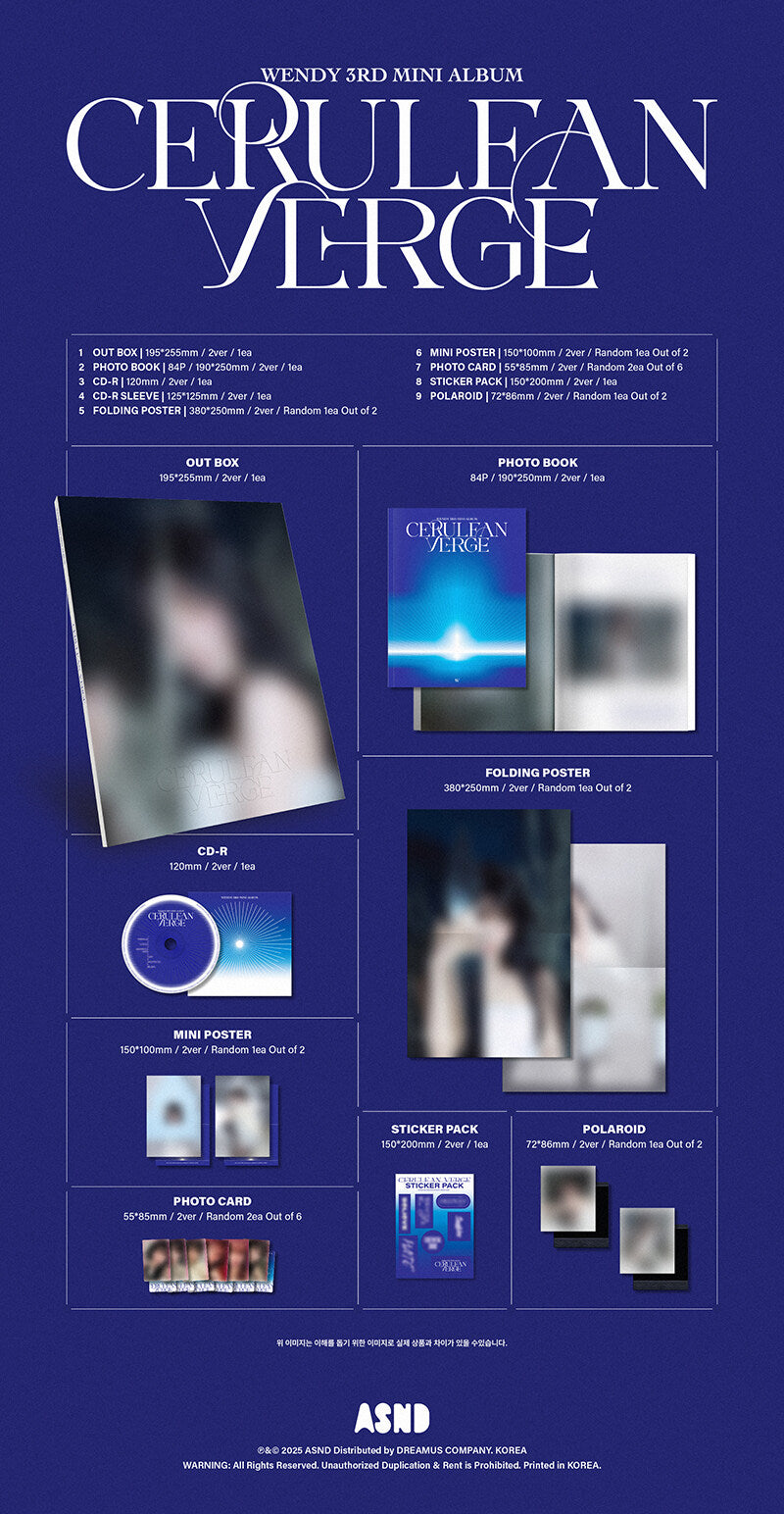 WENDY - 3rd Mini Album Cerulean Verge (Photo Book Ver.)