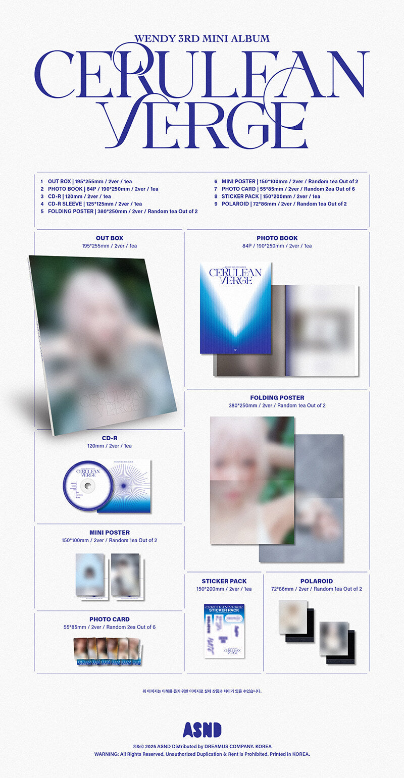 WENDY - 3rd Mini Album Cerulean Verge (Photo Book Ver.)