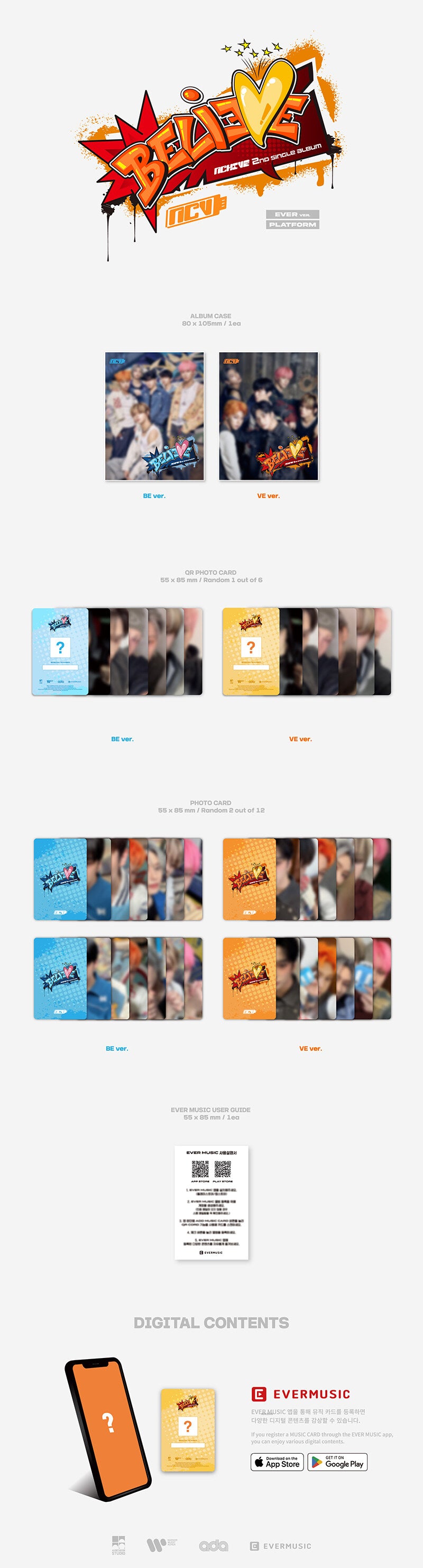 NCHIVE - 2nd Single Album BELIEVE (Ever Ver.)