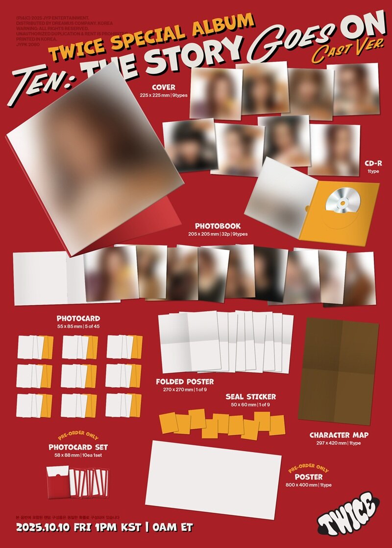 TWICE - Special Album TEN: The Story Goes On (Cast Ver./random)