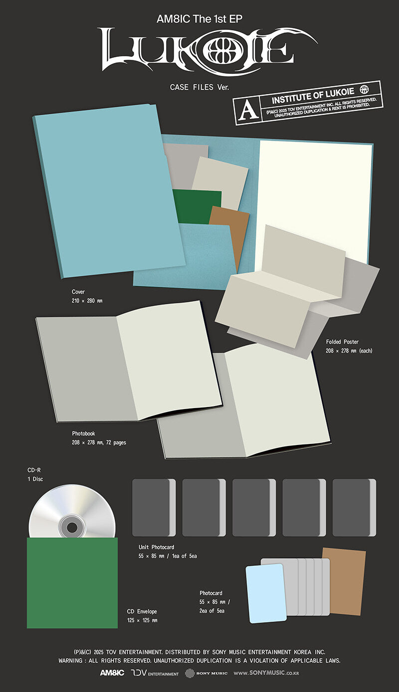 AM8IC - The 1st EP ALBUM LUKOIE (CASE FILES Ver.)