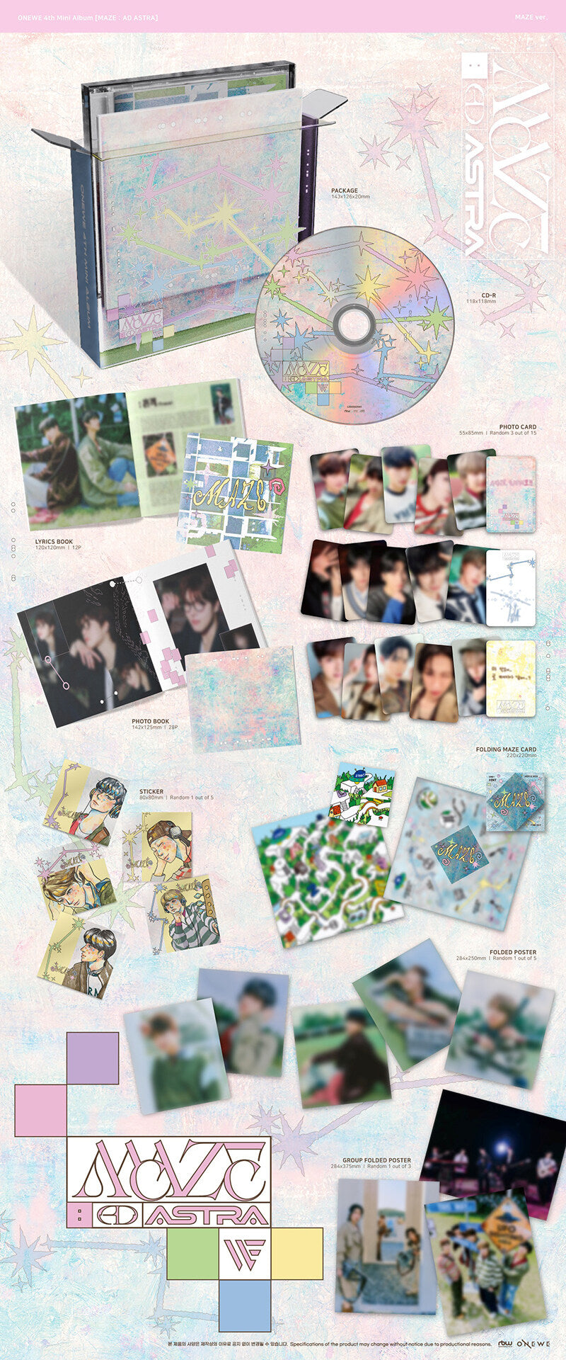 ONEWE - 4th Mini Album MAZE : AD ASTRA (MAZE ver.)