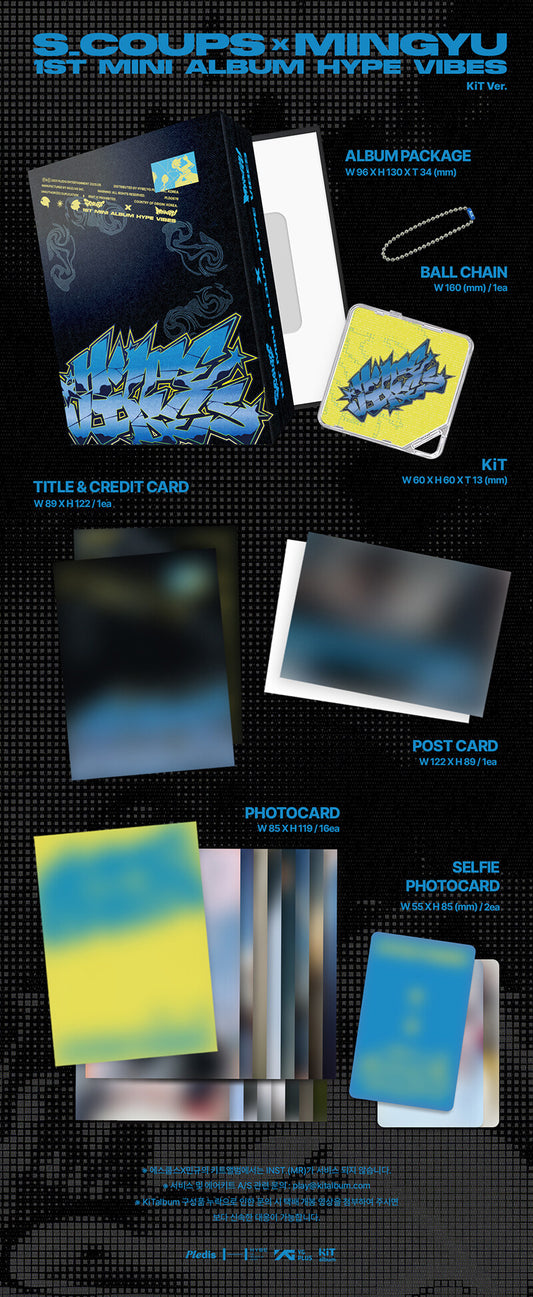 S.Coups X Mingyu (SEVENTEEN) - 1st Mini Album HYPE VIBES (KiT Ver.)