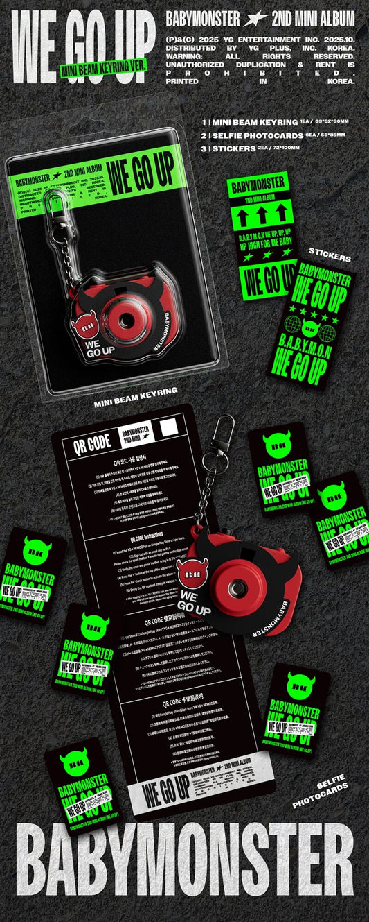BABYMONSTER - 2nd MINI ALBUM WE GO UP (MINI BEAM KEYRING Ver.)