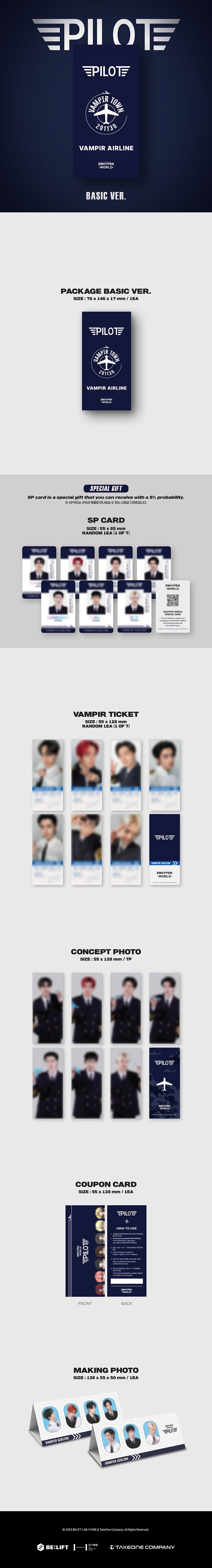 ENHYPEN - ENHYPEN WORLD COUPON CARD COLLECTION (PILOT BASIC ver.)