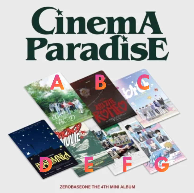 ZEROBASEONE - CINEMA PARADISE (The 4th Mini Album) - ZEROSE VER.