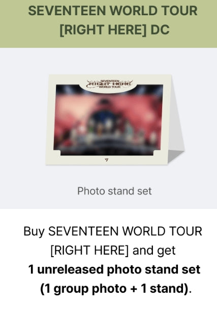 SEVENTEEN - SEVENTEEN WORLD TOUR RIGHT HERE