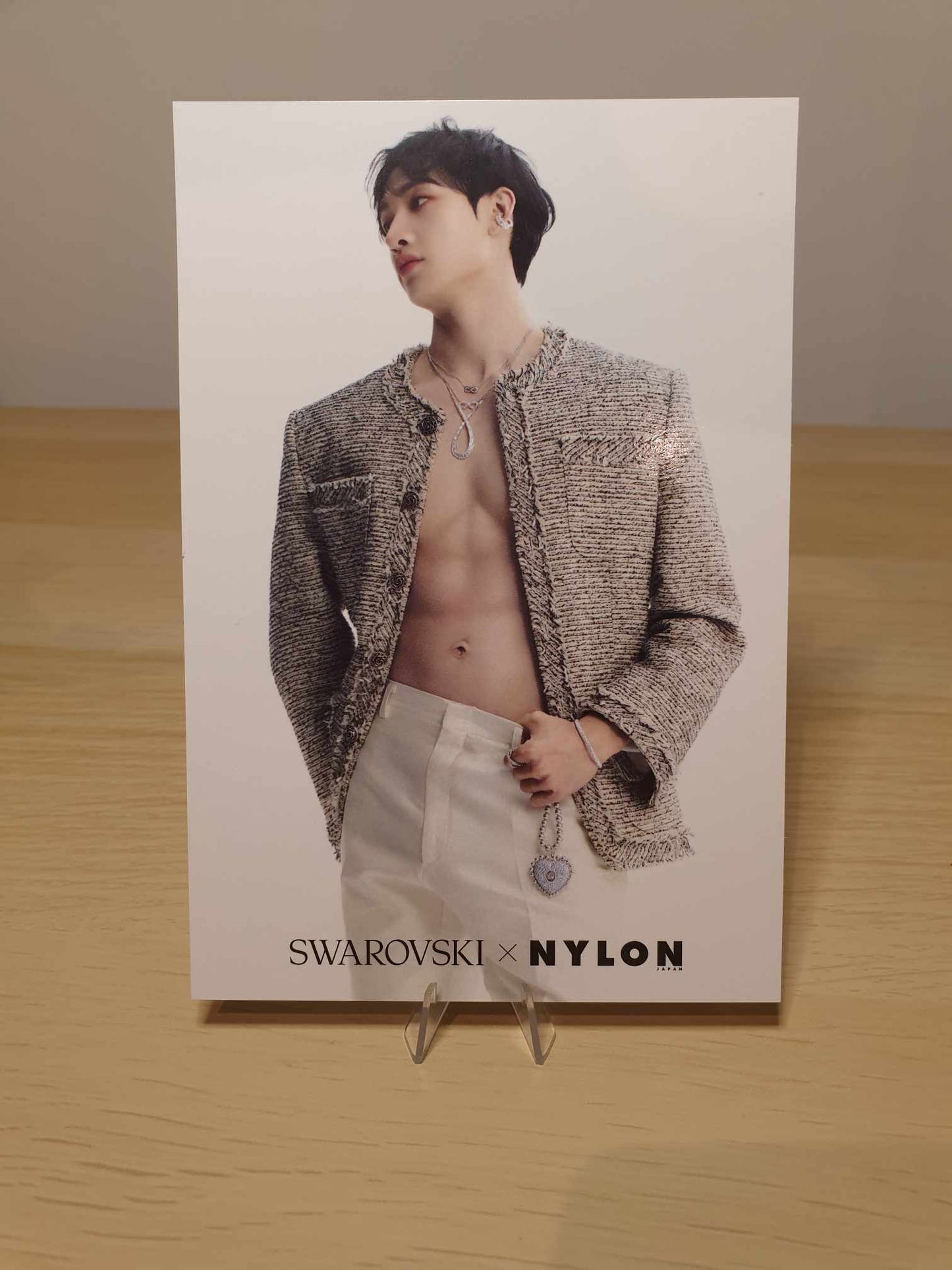 STRAY KIDS BANGCHAN - NYLON x SWAROVSKI POSTCARD OFFLINE (JAPAN)