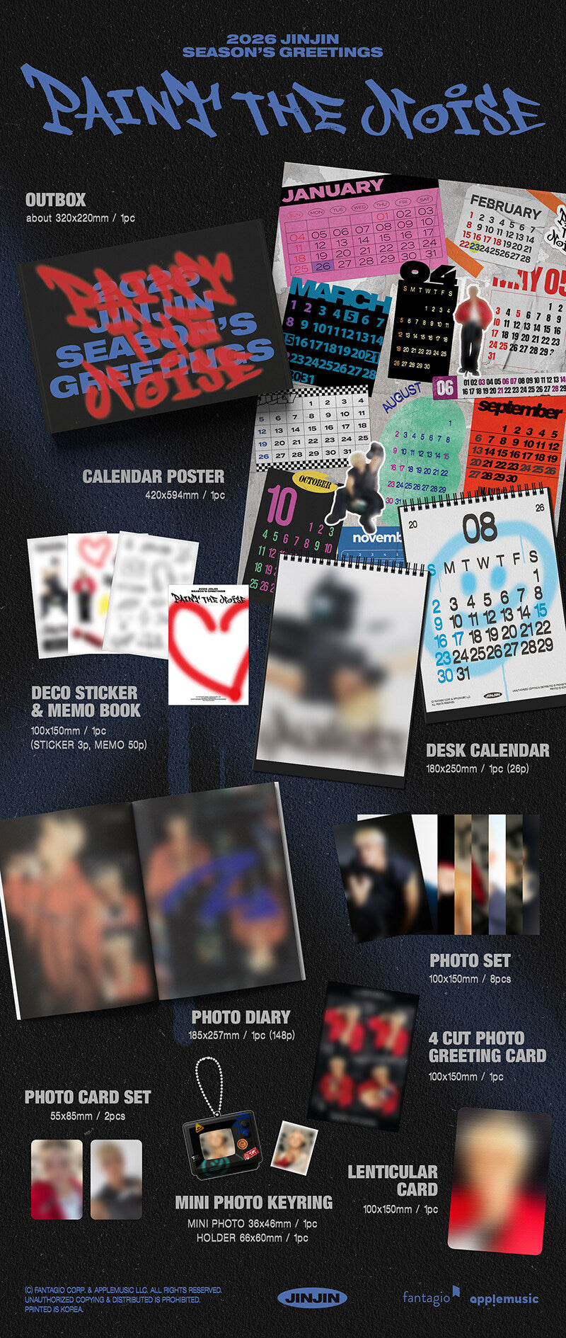 JINJIN (ASTRO) - 2026 SEASONS GREETINGS PAINT THE NOISE