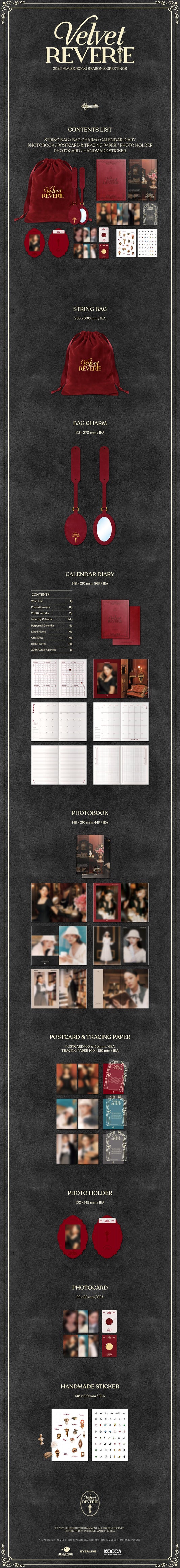 KIM SEJEONG - 2026 SEASONâS GREETINGS Velvet REVERIE