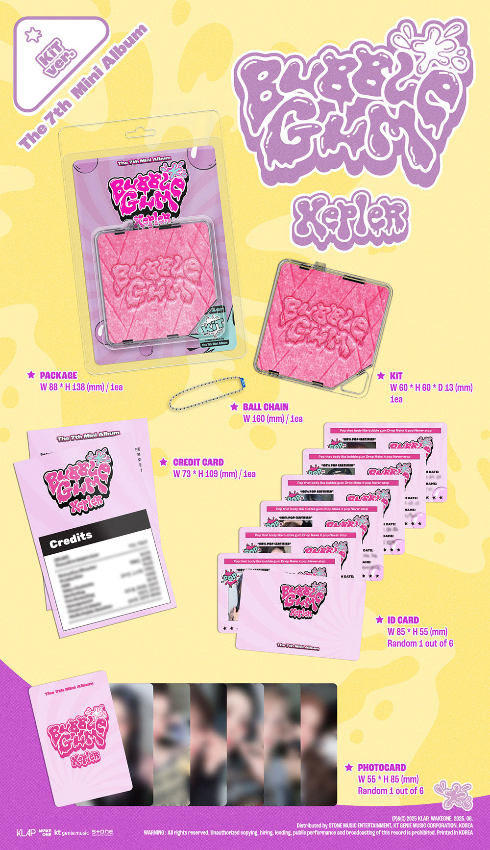 Kep1er – BUBBLE GUM (7th Mini Album) - KiT VER.