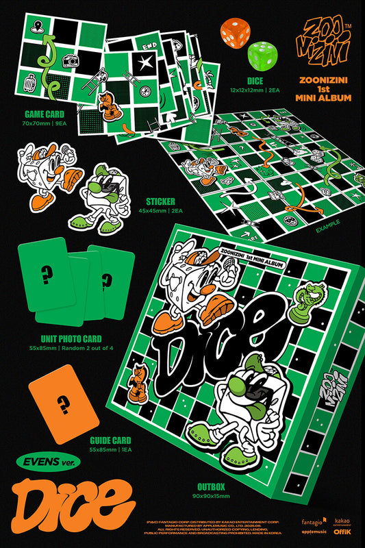 ZOONIZINI (ASTRO) – 1er Mini Album DICE (META ver.) - SmartAlbum Officiel