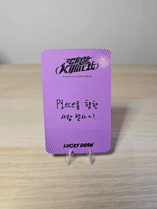 P1HARMONY THEO KILLIN IT LUCKY DRAW APPLE MUSIC