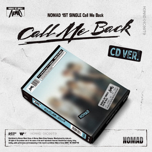 NOMAD - Call Me Back (CD Ver.) 1st single album