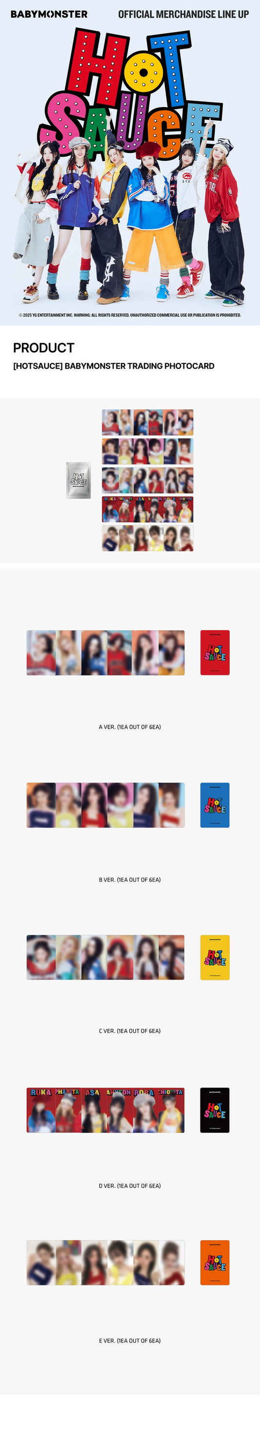 BABYMONSTER HOT SAUCE OFFICIAL MERCH