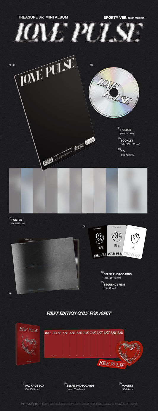 TREASURE – LOVE PULSE (Sporty Ver.) – 3rd Mini Album Official