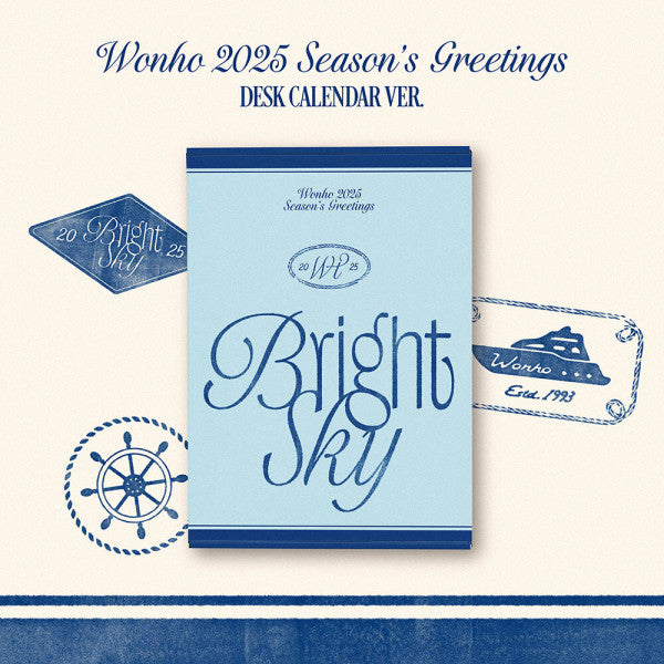 WONHO - 2025 Season’s Greetings "Bright Sky" DESK CALENDAR VER.