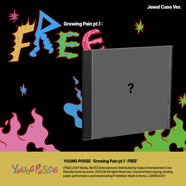 YOUNG POSSE - EP Album Growing Pain pt.1 : FREE (Jewel Case Ver.)