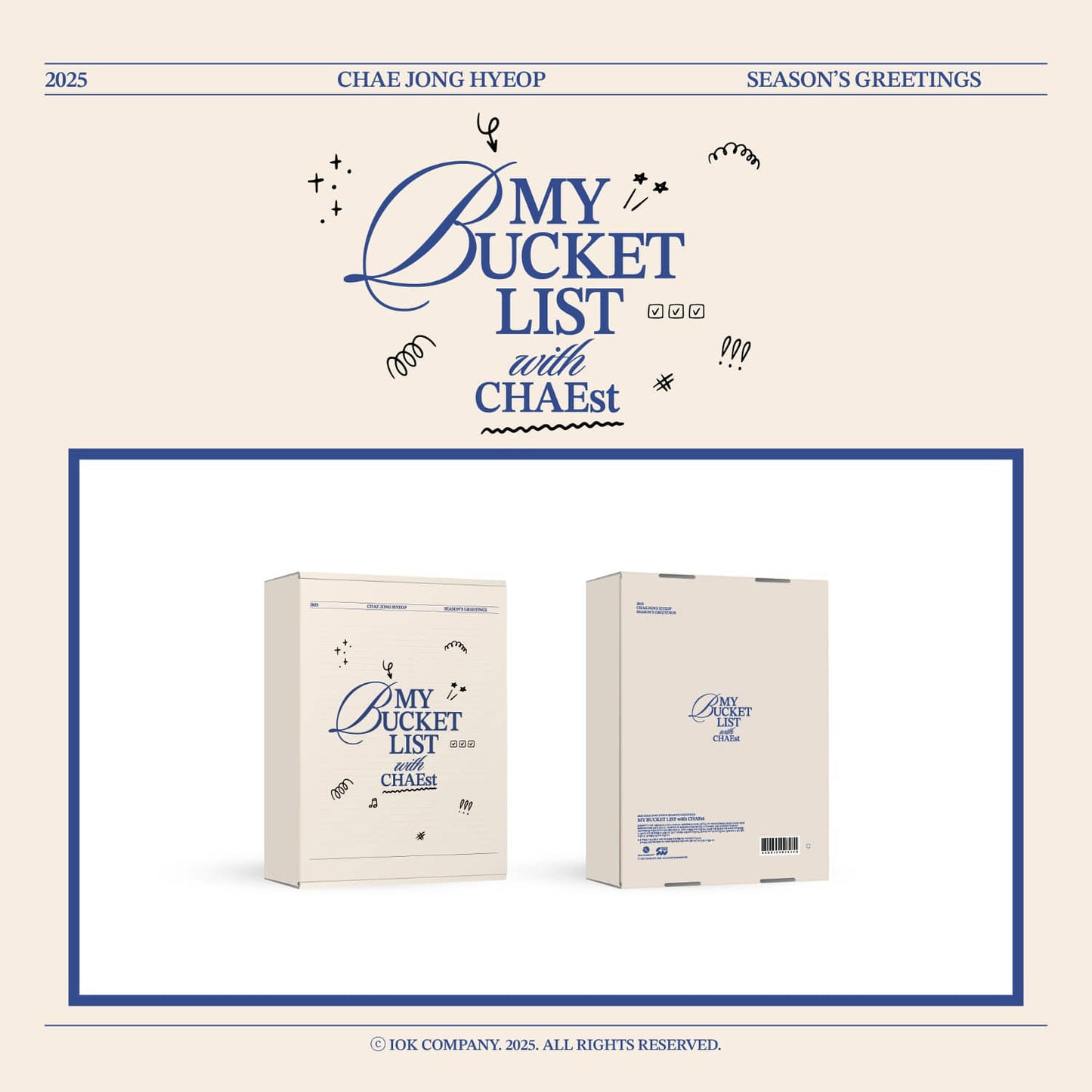 CHAE JONG HYOP - 2025 SEASON'S GREETINGS "MY BUCKET LIST WITH CHAEST"