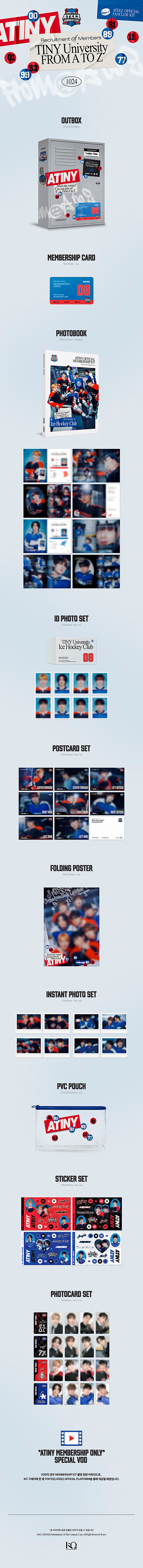 Ateez 5th Membership Kit (membership card not included)