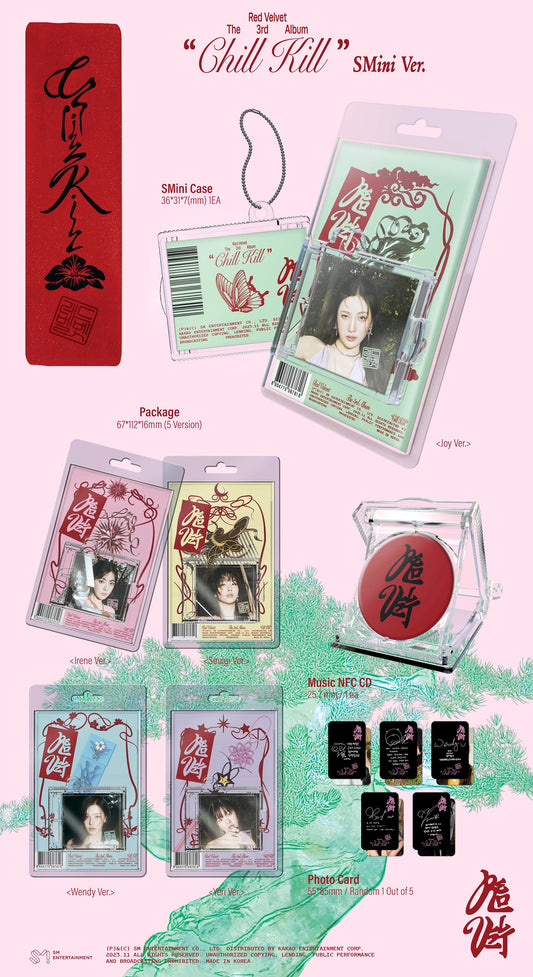 [PRE-ORDER] RED VELVET - CHILL KILL (3RD REGULAR ALBUM) SMINI VER. SMART ALBUM