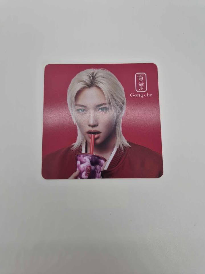 Stray Kids felix - Gong Cha Event - Mini Poster & Coster Limited (Printed Signature)