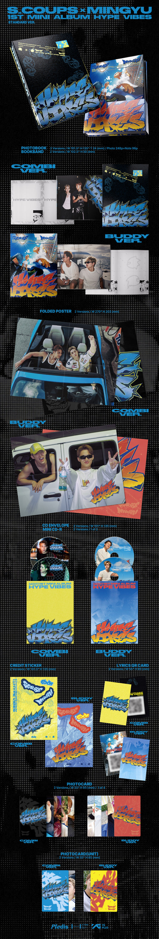 S.Coups X Mingyu (SEVENTEEN) - 1st Mini Album HYPE VIBES