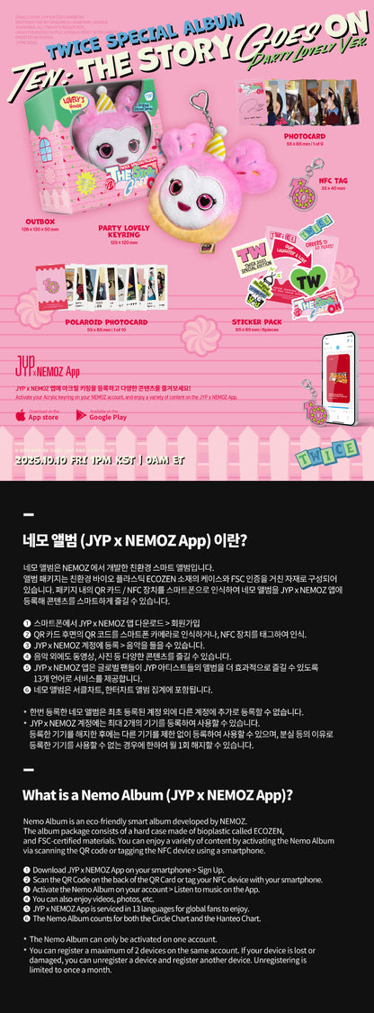 TWICE - Special Album TEN: The Story Goes On (Party lovely ver.)