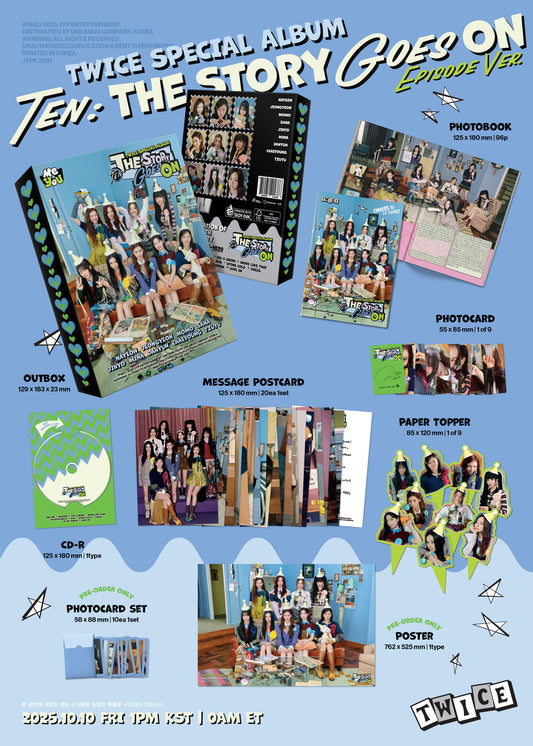 TWICE - Special Album TEN: The Story Goes On (EPISODE Ver./random)