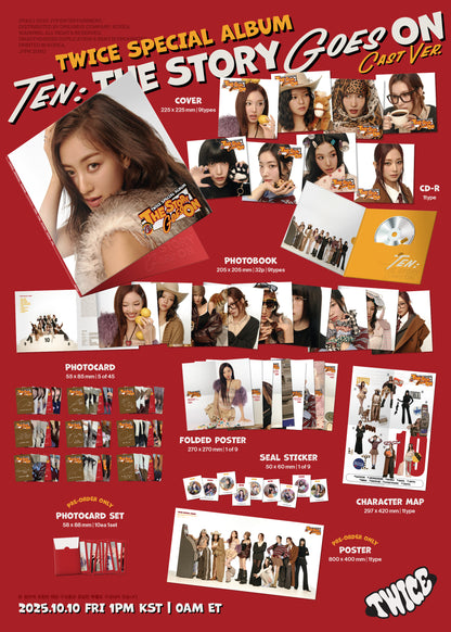 TWICE - Special Album TEN: The Story Goes On (Cast Ver./random)