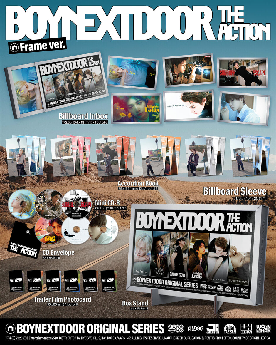 BOYNEXTDOOR - 5th EP The Action (Frame ver./random)