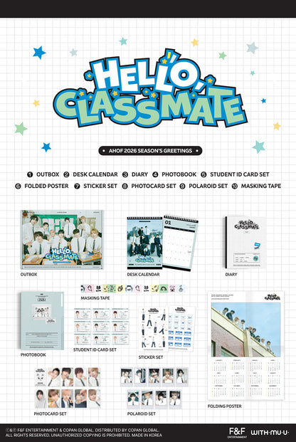 AHOF - 2026 SEASONS GREETINGS HELLO CLASSMATE