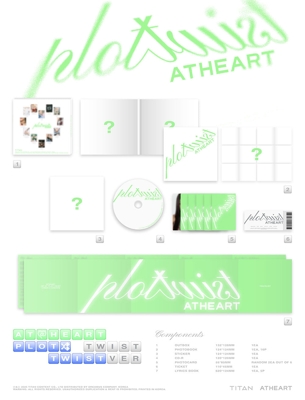 AtHeart - Plot Twist (Twist Ver.) - 1st EP Album