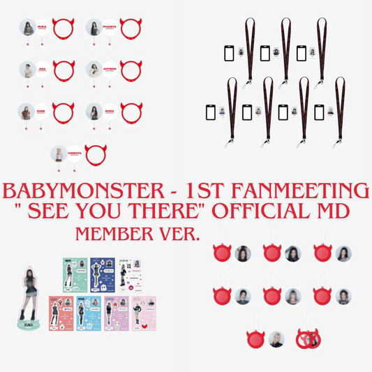 (PRE-ORDER)  BABYMONSTER - 1ST FANMEETING " SEE YOU THERE" OFFICIAL MD - MEMBER VER.