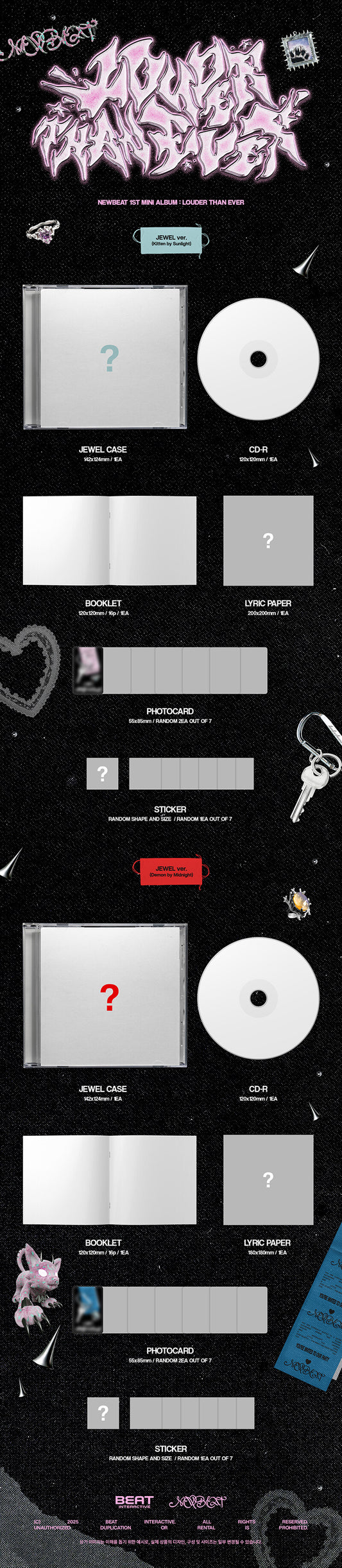 NEWBEAT - 1ST MINI ALBUM LOUDER THAN EVER (JEWEL Ver.)