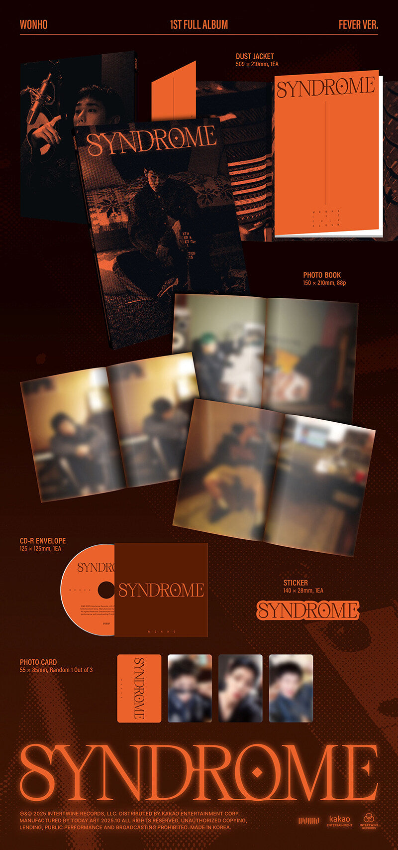WONHO - 1st Regular Album SYNDROME