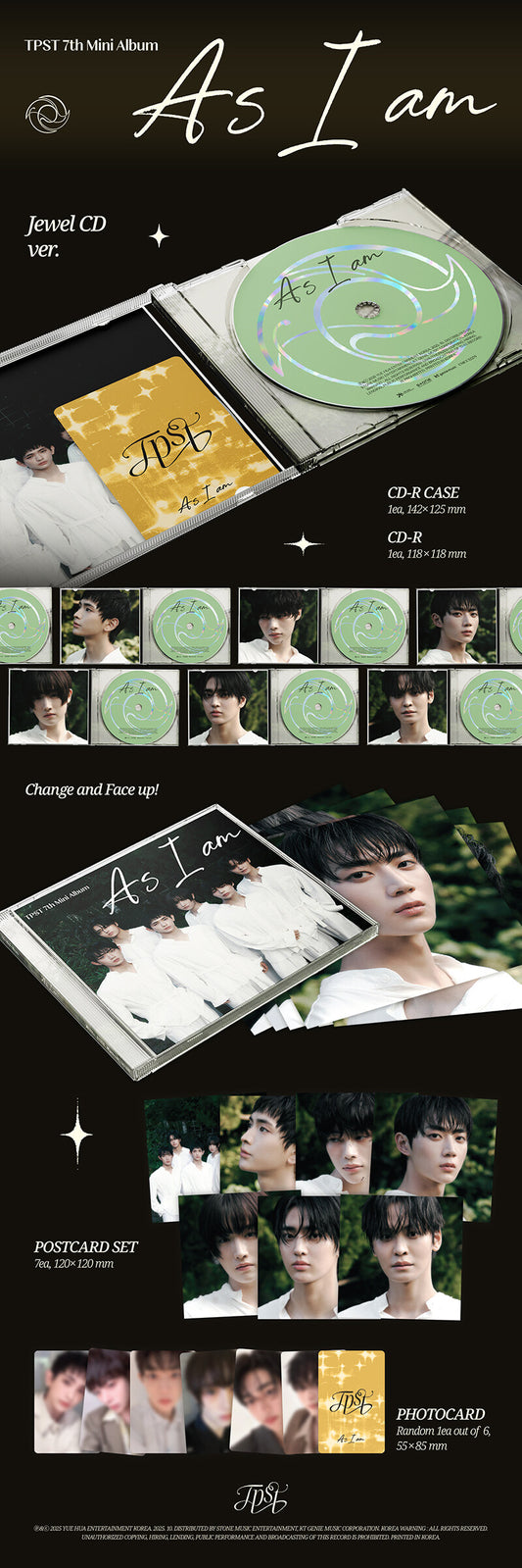 TEMPEST - 7th Mini Album As I am (Jewel Ver.)