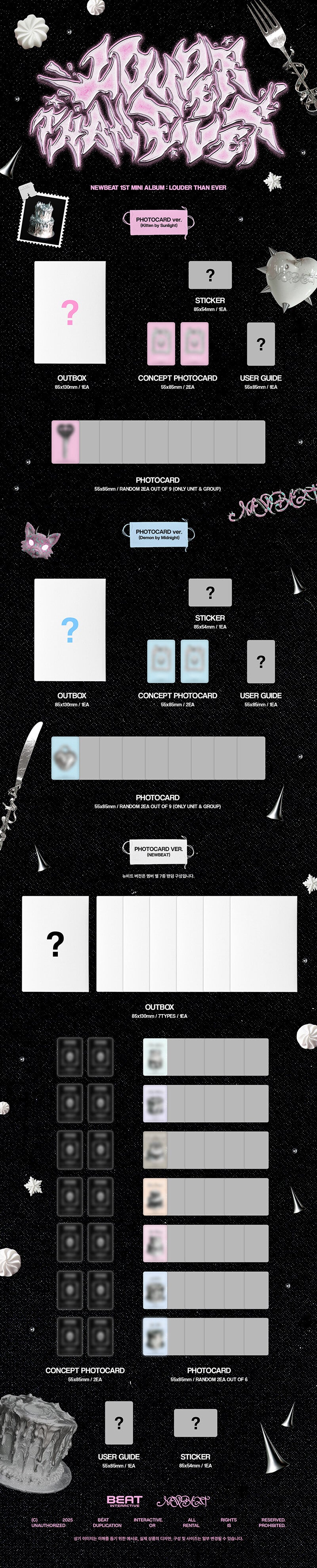 NEWBEAT - 1ST MINI ALBUM LOUDER THAN EVER (POCAALBUM Ver./random)